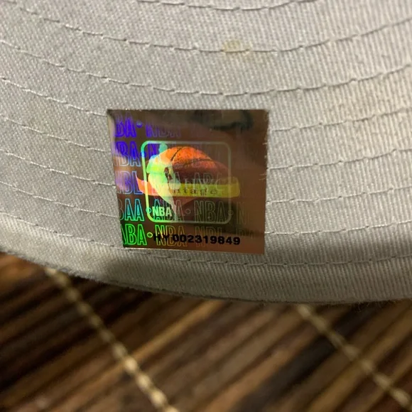 NBA Portland TrailBlazers Hat (silver/grey) 7 1/4 - Picture 5 of 6